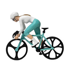 Statue en résine pour petits cyclistes, modèle Miniature de-1160