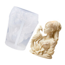 African Goddess Silicone Candle Molds For Resin Casting Handmade