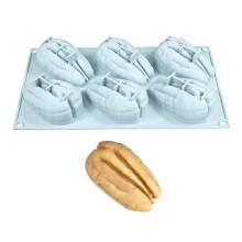 Moules à gâteaux aux noix en Silicone,-6 noix de pécan d'affilée