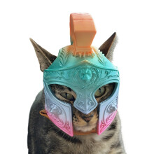 Pet Make Up Roman Centurions Helmet Historical Cats-candy color