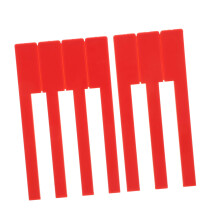 Plastic Piano Keytops Replacement Set with Durable Surface and Tuning Access Tools for Quick Key Restoration