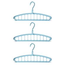 Premium dikke plastic kledinghanger Kastorganisatoren-Blauw