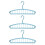Thickened Plastic Multiple Hook Hanger Perfect For Storing-Blue 1