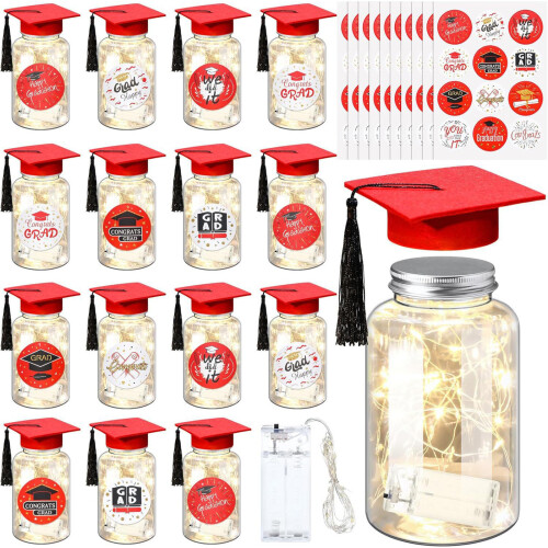 12Set 2026 Graduation Table Decorations Centerpieces Led-Red