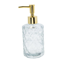 Shampoo Dispenser Bottle with Easy Press Pump, Transparent Refillable Lotion Pump for Travel and Home Use