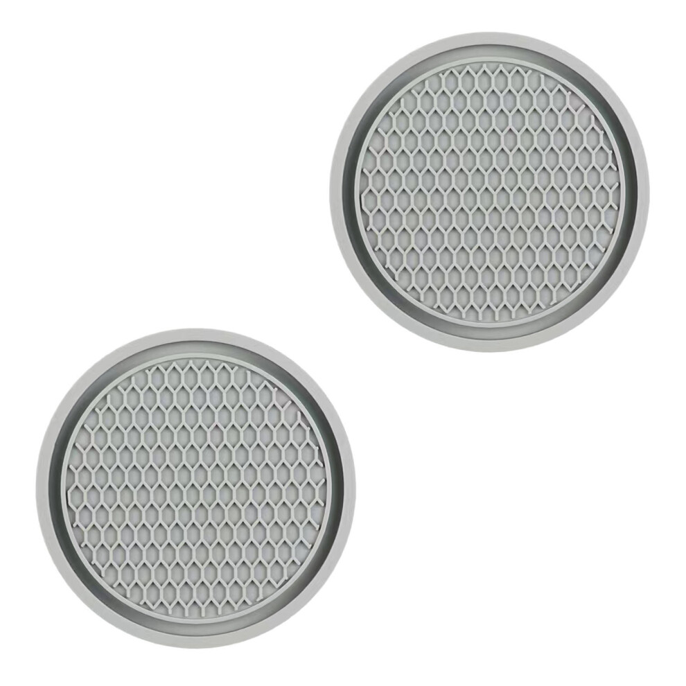 2Pcs Auto Cup Holders Liners Nonslip Shockproof Coasters-2 7695000999862