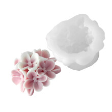 High Temperatures Resistant Silicone Hydrangea Candle-F670