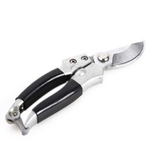 Professional Garden Pruning Shears with Superfine Polished Blade, Ergonomic Anti‑Slip Grip, Black JD3337