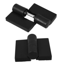 2pcs Toilet Partition Hinge Set, Heavy Duty Plastic Restroom Door Hinges with Adjustable Latch, Corrosion Resistant