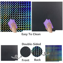 Placa de Impressão 3D, Folha de PET Texturizada de Dupla Face H1H Lisa para Centauri, Cama Térmica Flexível de 271x260 mm