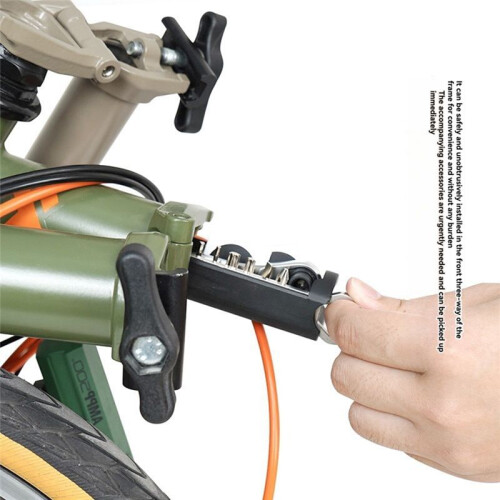 For  Hidden Tool Box Wrench Bicycle Accessories Bicycle Mounting Tools Magnet Frame Inner Storage Bag Kit 2