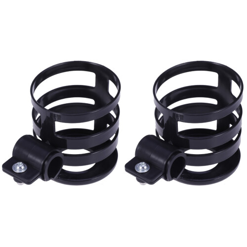2Pièces Support Poussette Noir Robuste Polyvalent