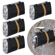 4pcs Outdoor Faucet Cover, Frost Proof Insulated Waterproof Spigot Protector for Winter Garden Yard