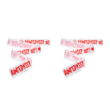 2Rollen Pe Waarschuwingstape Veiligheidstape Voor Halloween Feest