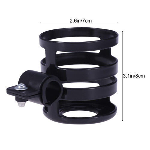 -Bouteille Poussette Noir Structure