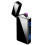 USB Rechargeable Plasma Arc Lighter with Dual Windproof Flameless Ignition and Touch Sensor Display Black 1