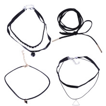 4Pièces Colliers Tour De Cou Mode Gothiques