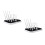 2Pcs Multi-Use Foldable Baby Bottle Drying Rack Black Pp+abs Storage 1