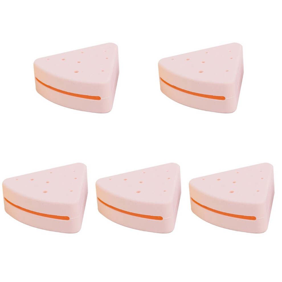 Aboofan 5 Pieces Powder Puff Box Beauty Sponge Case Storage Empty Travel
