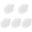 5Pcs Clear Plastic Makeup Brush Holder Multi-Use Organizer for Vanity 1