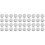 40Pcs Durable Silver Metal Buttons Flat Style Costume Sewing Buttons 1