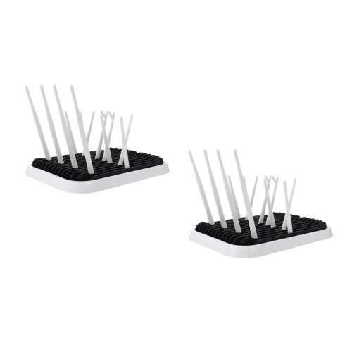 2Pièces Présentoir Bébé Noir Portable Séchage Efficace