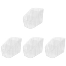 4Pièces Support Transparent En Pet Multi-Usage Pour Pinceaux