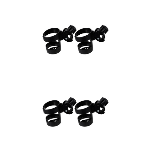 4Pièces Gobelet Bébé Noir Réglable Portable