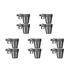 10Pièces -Gobelets Portable Noir Pour Poussette