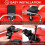 Front Wheels for Rolling Tool Box,Thickened Steel Construction Front Wheels Foldable Caster Wheel Kit 7