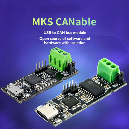 Makerbase MKS CANable USB to CAN Adapter CAN Debugger with STM32F072C8T6 Processors for 3D Printer Accessories MKS CANable 1