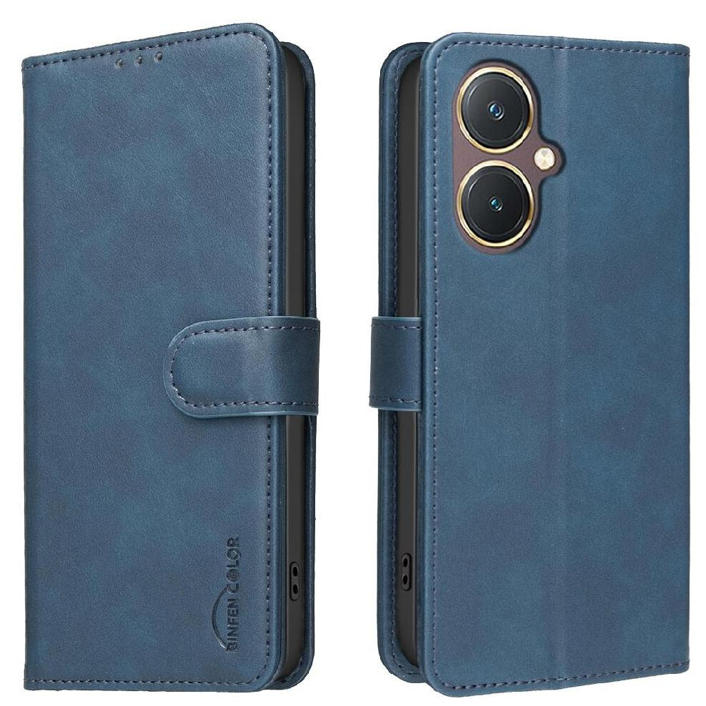 () Phone Case For Vivo Y27 All Round Shockproof Rfid Blocking Protection Drop Protection Convenient Kickstand 764563342587