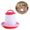 Automatic Chicken Feeder 1.5Kg Durable Plastic Hanging Poultry Food Dispenser with Handle 2