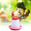 Automatic Chicken Feeder 1.5Kg Durable Plastic Hanging Poultry Food Dispenser with Handle 4