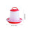 Automatic Chicken Feeder 1.5Kg Durable Plastic Hanging Poultry Food Dispenser with Handle 5