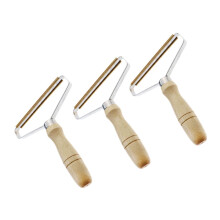 3pcs Lint Remover and Pet Hair Remover with Wood Handle for Clothes Bedding and Furniture