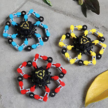 3 Pack Transformable Robot Fidget Spinners for Kids and Adults, Stress Relief Hand Toy with Smooth Balanced Rotation