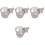4Pcs Transparent Plastic Cup Holder for Stroller Universal Drinks Rack 2