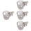 4Pcs Transparent Plastic Cup Holder for Stroller Universal Drinks Rack 5