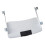 Under Desk Keyboard Tray Adjustable Pull Out Platform with Smooth Sliding Action Space Saving Design White 1
