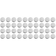 40Pcs Silver DIY Metal Buttons Durable Stylish Alloy for Clothes