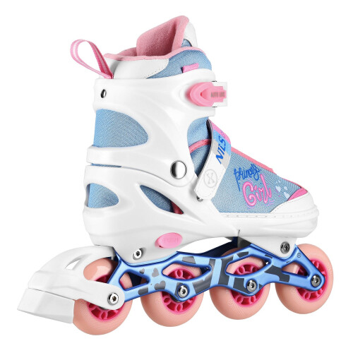 Princess White Inline Skates, Size S (31-34) 1
