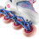 Princess White Inline Skates, Size S (31-34) 5