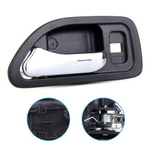 12x Manijas de Puerta de Coche Interior Cromado Interior Interior Delantero Trasero Lado del Pasajero del Conductor para Accord 1994-1997
