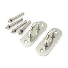 2 PCS Large Stainless Steel U Shaped Ceiling Hooks Silver Wall Mount Hooks for Secure Indoor Outdoor Use