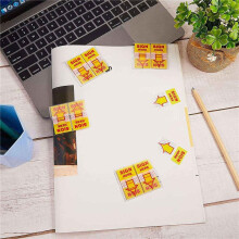 600 STÜCKE Sign Here Tabs Sign Here Sign Here Aufkleber Sign Here Flags mit Dispenser Arrows Flag, 1 Zoll (Gelb)