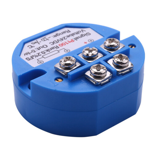 20X RTD PT100 Temperature Transmitter DC24V Minus 50 - 100 Degree Output 0-10V 2