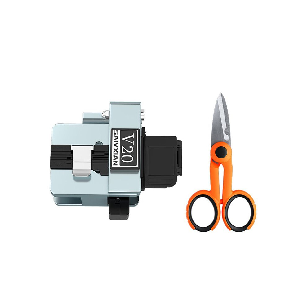 Saivxian V20 High Precision Fiber Cleaver With Kevlar Scissors Fiber Optic Cable Cutting Knife Fttt Cutter Tool 6033107856779