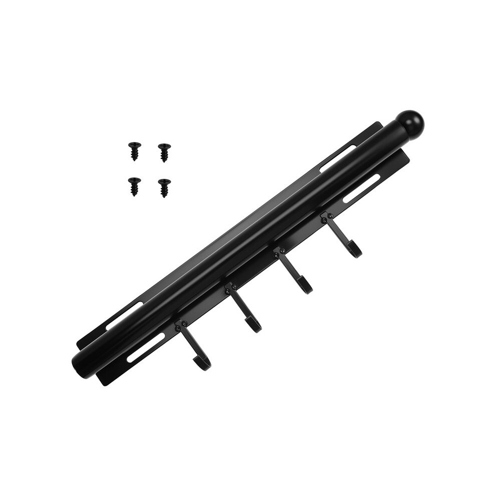 12 Inch Valet Rod For Closets Pull Out Closet Valet Rod Slide Out Pull Out Clothes Hanger With 4 Hooks Black Tauoh