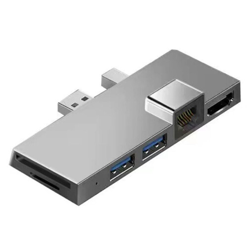 For  Surface Pro 4/5/6 Docking Station -Compatible PC Screen Projection 100M Ethernet Port USB3.0 Adapter,B